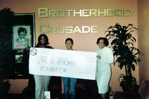 Brotherhood Crusade grant to Bessie Morris Foundation