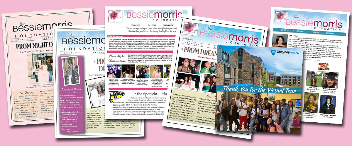 Bessie Morris Foundation News - past issues of Program Updates
