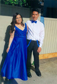 Tania Johns looking gorgeous for the Carson High's prom