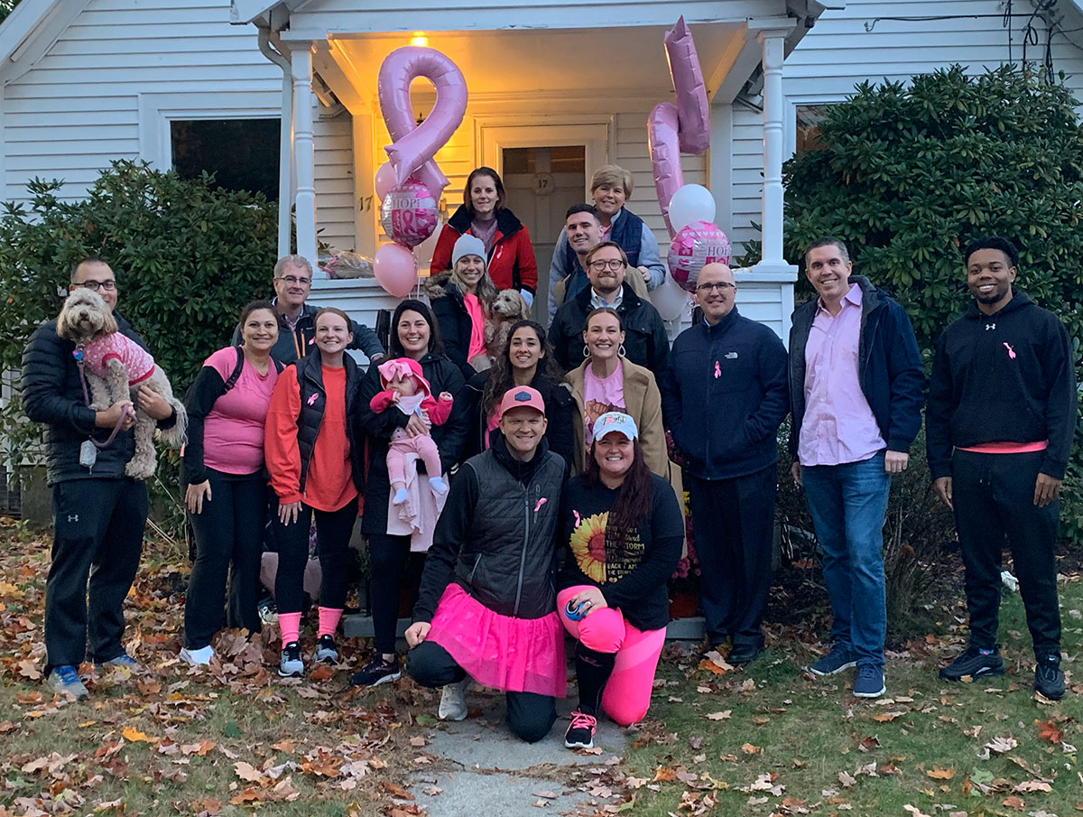 First annual Stadelmann Strong Breast Cancer Awareness Walk at Dani's home