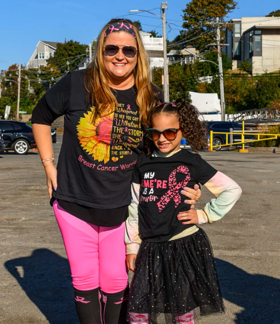 Dani with her grandaughter at 3rd annual Stadelmann Walk